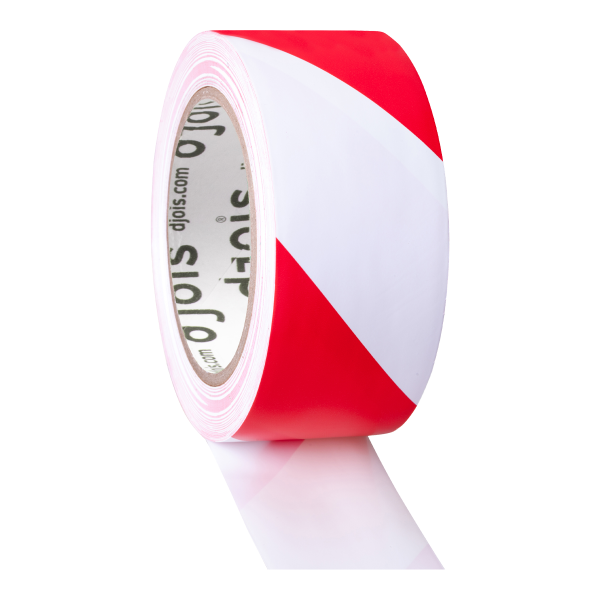 Djois podlahová označovací páska - Safety, 50 mm x 33 m, červená/bílá, 1 ks