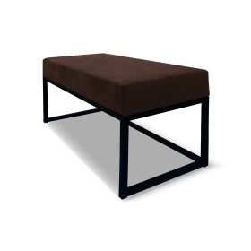 FRONTI Lavička EMLI 80x38 v loftovém stylu - hnědá - ITAKA 41