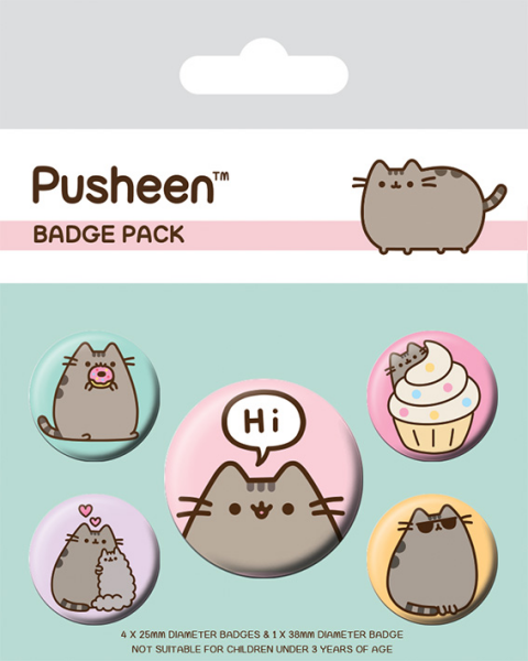 Sada odznaků - Pusheen Hi - EPEE