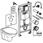 GROHE - Solido Set předstěnové instalace, klozetu Bau Ceramic a sedátka softclose, tlačítko Skate Cosmopolitan, chrom 39586000