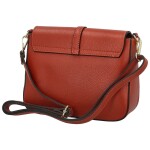 Luxusní dámská kožená crossbody Estrella, tmavě červená