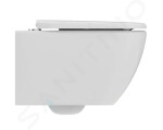 IDEAL STANDARD - Tesi Závěsné WC se sedátkem SoftClose, RimLS+, bílá T536101