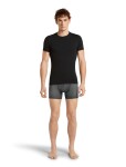 Pánské merino boxerky ICEBREAKER Mens 150 Anatomica Boxers Transition, Obsidian/Proto Grey/Black/AOP velikost: M