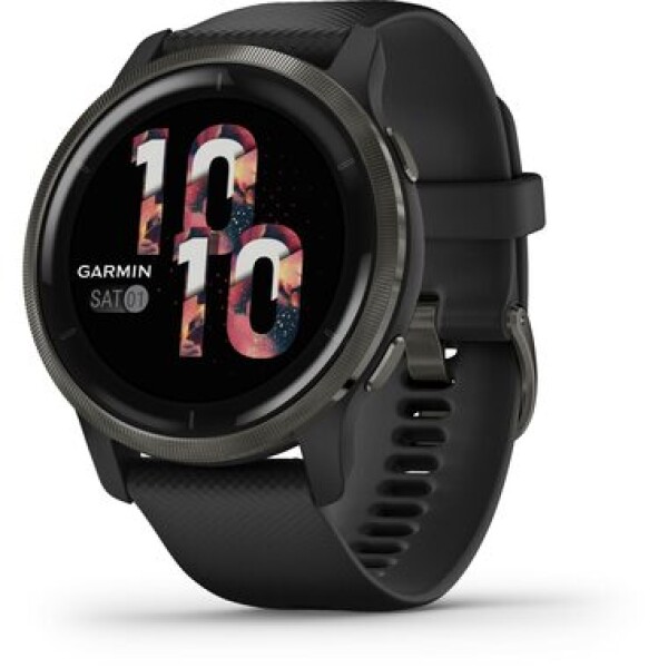 Garmin Venu2 černá / Chytré hodinky / 1.3 / BT / ANT+ / Wi-Fi / 5 ATM (010-02430-11)