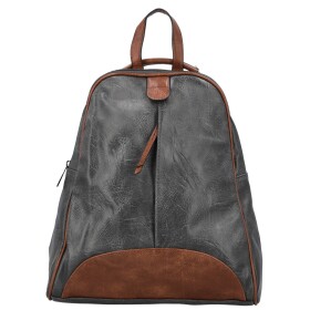 Trendy dámský koženkový kabelko-batůžek Lykos, šedý