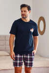 Pánské pyžamo 7201 blue - Doctornap tmavě modrá XL