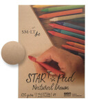 SM.LT Star Pad Brown Natur skicák A4 125g 20 listů