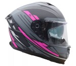 Helma na motorku Xrc Loomis blk/grey/light grey/pink - XS / šedá