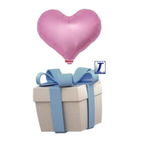 Létající balónek srdce růžové metalické 35 cm - TAKARA KOSAN Létající balónek srdce růžové metalické 35 cm - TAKARA KOSAN