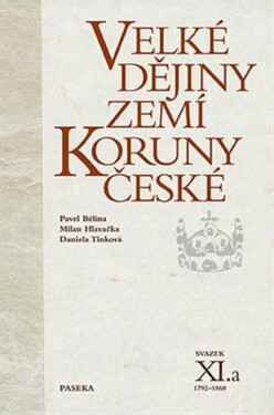 Velké dějiny zemí Koruny české XI.a - Pavel Bělina, Daniela Tinková, Milan Hlavačka