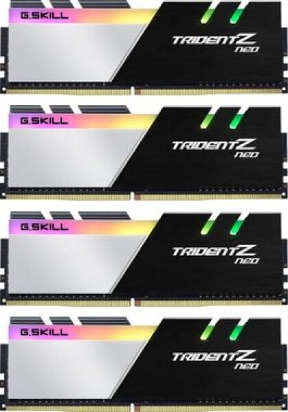 G.Skill Trident Z Neo Series 32GB (4x8GB) 3200 MHz černá / DDR4 / 16-18-18-38 / 1.35V / XMP 2.0 / LED podsvícení (F4-3200C16Q-32GTZN)