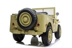 Mamido Dětský elektrický Jeep Willys 24V 4x4 třímístný béžový