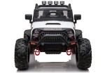 Mamido Elektrické autíčko Jeep Brothers bílé 24V 2x200W
