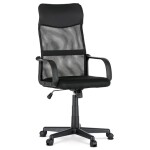 Kancelářská židle, houpací mechanismus, černá síťovina, KA-L601 BK