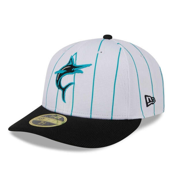 New Era Pánská kšiltovka Miami Marlins MLB 2025 Batting Practice Low Profile 59FIFTY Fitted Velikost: 7 3/4