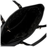 Trendy dámská koženková kabelka na rameno Elina, černá