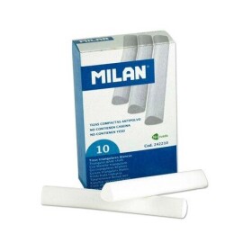 Křídy MILAN kulaté, bílé - sada 10 ks