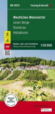 Západní Weinviertel 1:50 000 turistická, cyklistická rekreační mapa