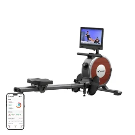 MERACH MR-R02B10 černá / Veslařský trenažér / Magnetický odpor / 16 úrovní / setrvačník 6,8 kg / nosnost 158 kg (MR-R02B10-EU)