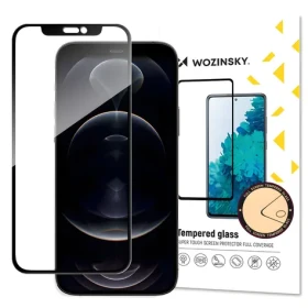 Wozinsky Tvrzené sklo Full Glue černá / Ochranné sklo / Apple iPhone 14 Plus a 13 Pro Max / Case Friendly rámeček