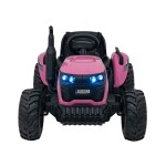Mamido Dětský elektrický traktor GROW 1804 24V růžový