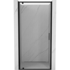 MEXEN/S - Exo sprchové dveře křídlové 70, transparent, černá 8181-070-000-70-00