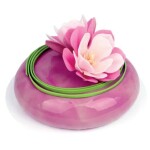 Dekorace oplatková - Magnólie růžová 6 ks
