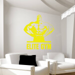 Samolepka Elite Gym Barva: červená, Velikost: 80 x 85 cm