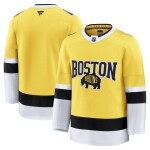 Fanatics Pánský dres David Pastrňák #88 Boston Bruins NHL 2026 Stadium Series Premium Jersey - Gold Velikost: 42 (XXS)