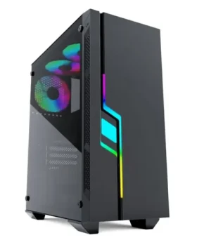 Gembird CCC-FC-2000 Fornax 2000RGB černá / ATX / 6x 120 / 2x USB3.0 / bez zdroje / průhledná bočnice (CCC-FC-2000)
