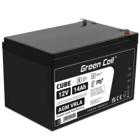 Green Cell VRLA AGM 12V | 4.2A / zabezpečovací | solární | protipožární systémy (AGM08)
