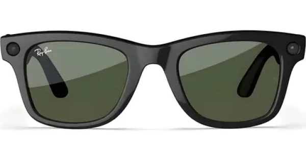 Meta Ray-Ban Gen2 Wayfarer černá, G15 Green / Chytré brýle / Kamera 12 MP / Video 3K / Bluetooth / Wi-Fi (RW4012 601/71 50-22)