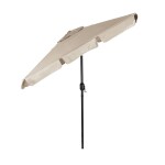Elegantní zahradní slunečník s nastavitelným sklonem 200x130 cm béžová