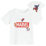 Tričko s krátkým rukávem Marvel- bílé - 68 WHITE