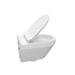 CERSANIT - SET 906 WC CREA CO OVAL VČETNĚ SLIM SEDÁTKA DURAPLAST SOFTCLOSE/JEDNO TLAČÍTKO S701-212