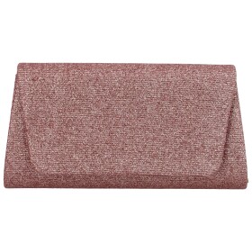 Dámské třpytivé psaníčko do ruky s klopou Bruno, růžová