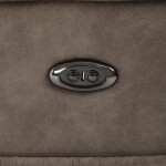 Polohovací křeslo, elektrické zabudované ovládání, hnědá, látka vintage, TV-Q8575 BR3