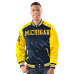 Starter Pánská bunda Michigan Wolverines NCAA Renegade Varsity Satin Jacket Velikost: L