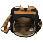Trendy dámský koženkový kabelko-batoh Laionel new, černý