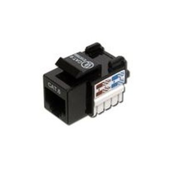 Digitus CAT Keystone Jack, nestíněný RJ45 na LSA, barva černá DN-93601