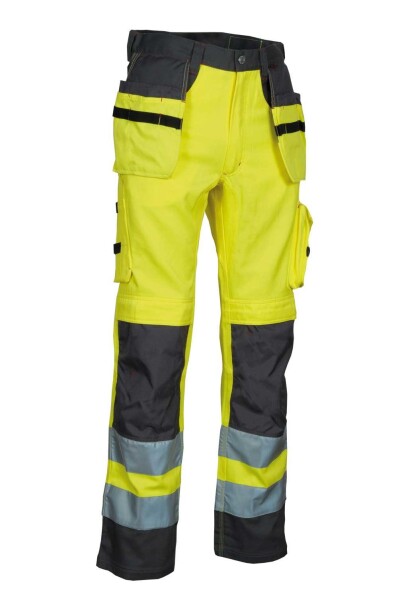 Reflexní pracovní kalhoty COFRA BLINDING Barva: Khaki, Velikost: 44 (CABLINDING_00_44)