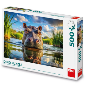 Puzzle 500 Roztomilý hroch