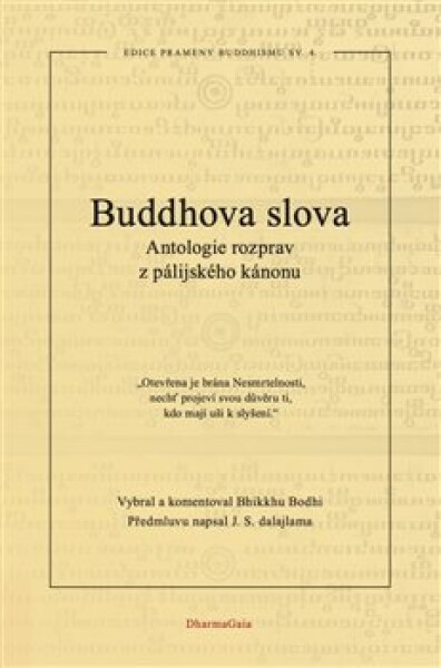 Buddhova slova Bhikkhu Bodhi