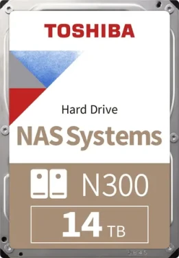 Toshiba N300 NAS 14TB / 3.5" / 7 200 rpm / 512MB cache / SATA III / CMR (HDWG51EUZSVA)