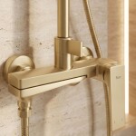 REA - Sprchový set Prime Brush Gold REA-P7624