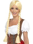 Blond bavorská paruka s copy