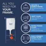 GROHE - Start Round Set předstěnové instalace, klozetu Start Round, sedátka Softclose a tlačítka Sail, chrom 103846SH00