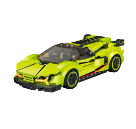 Stavebnice Auto zelené 16,5 cm