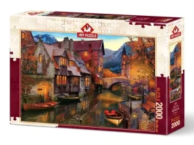 ART PUZZLE 5476 Puzzle Domy u vodního kanálu