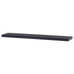 Polička nástěnná 120 cm, MDF, barva tmavě šedý mat, baleno v ochranné fólii